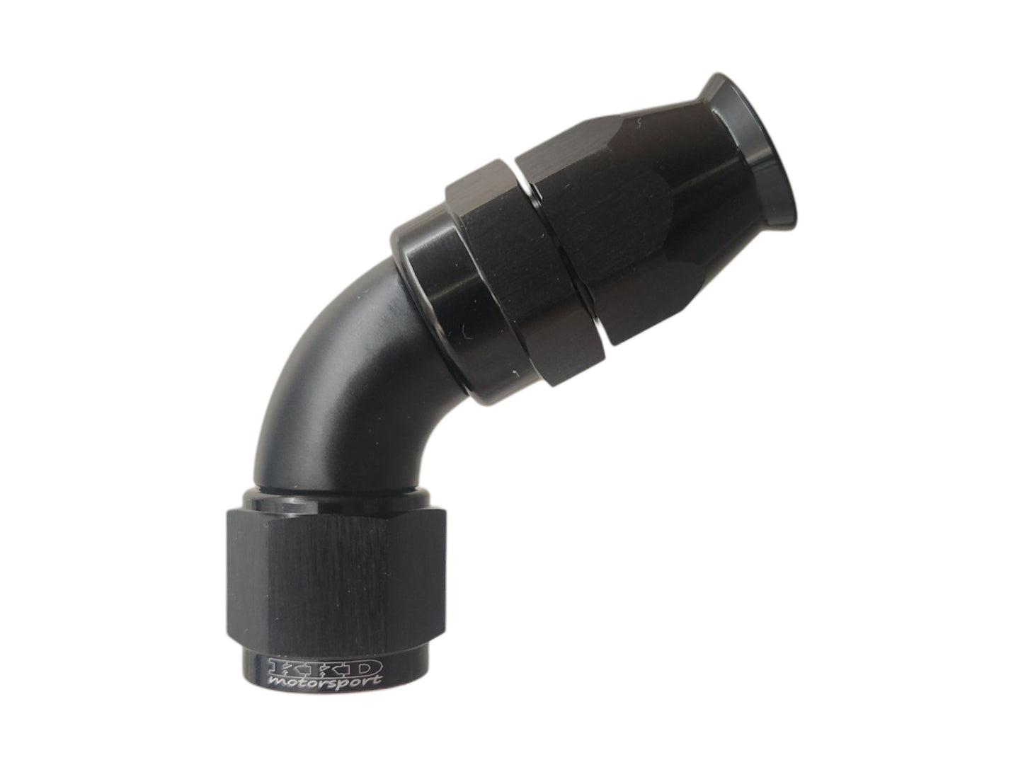 AN4 liitin 60° PTFE (teflon letkulle) Full Flow