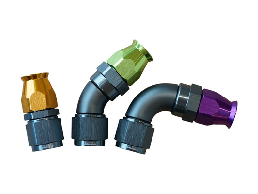 AN4 Kiristysmutteri (PTFE teflon liittimeen) - Gold