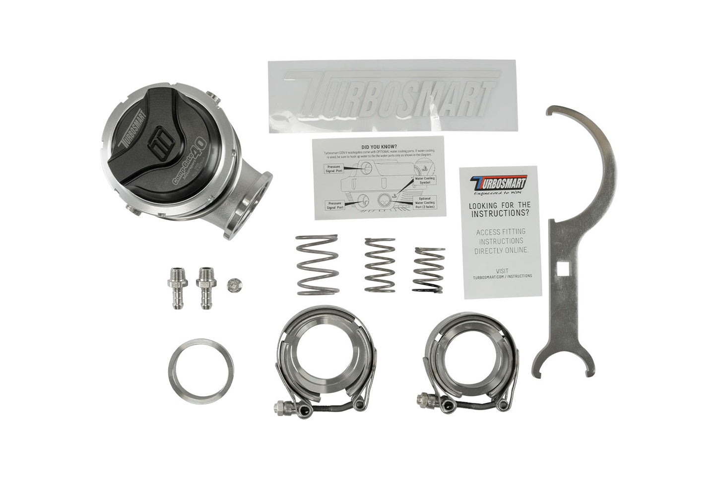 Turbosmart - GenV CompGate40M ‘Motorsport’ 14psi External Wastegate (Black)
