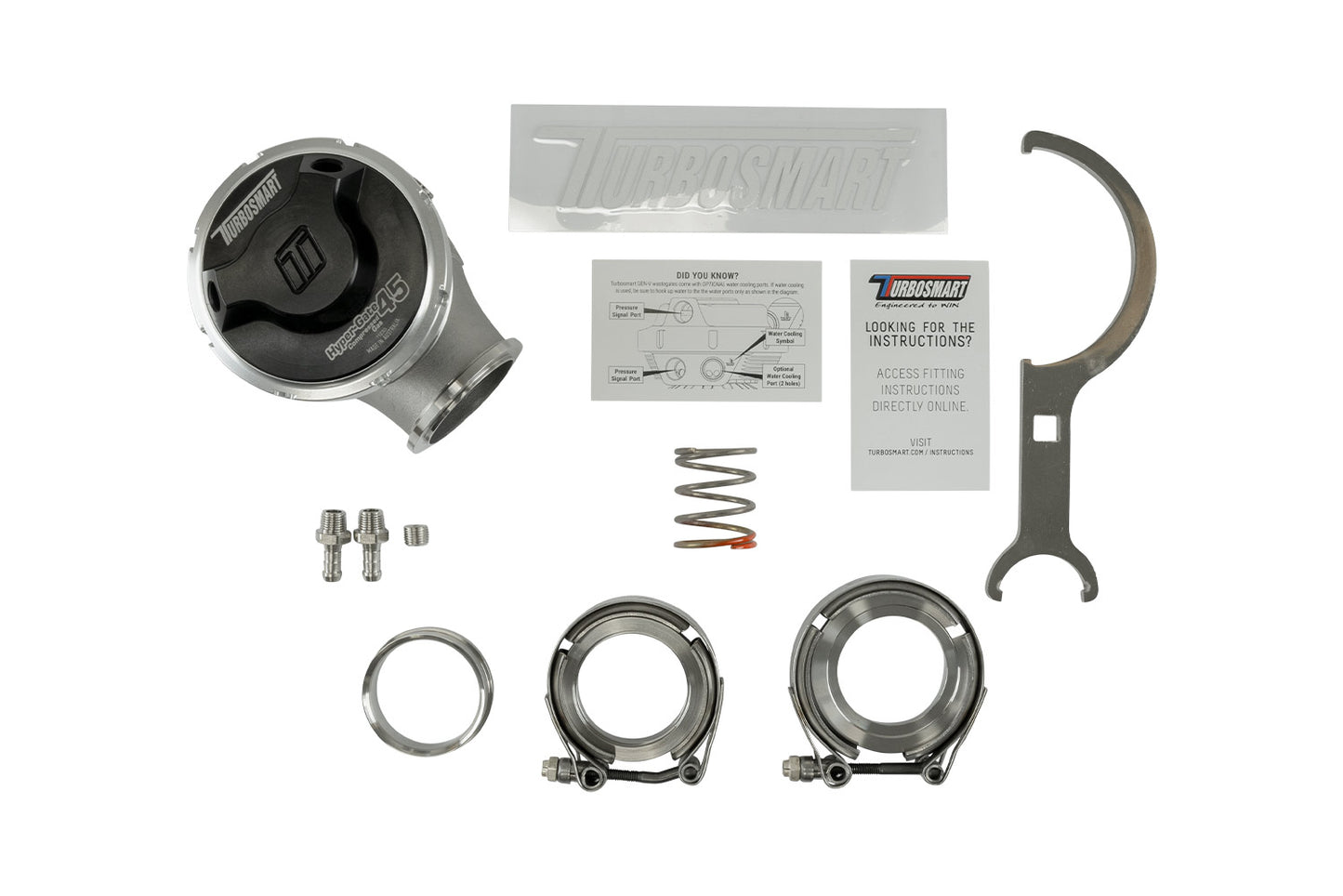 Turbosmart- GenV HyperGate45CG ‘Compressed Gas’ 5psi External Wastegate (Black)