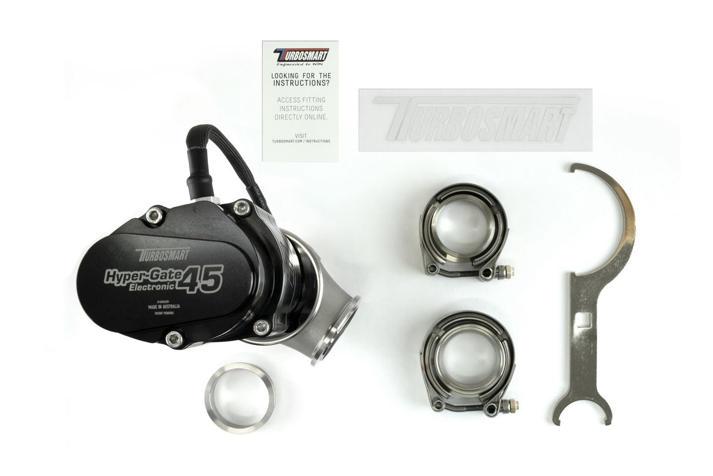 Turbosmart - GenV Electronic HyperGate45 External Wastegate (Black)