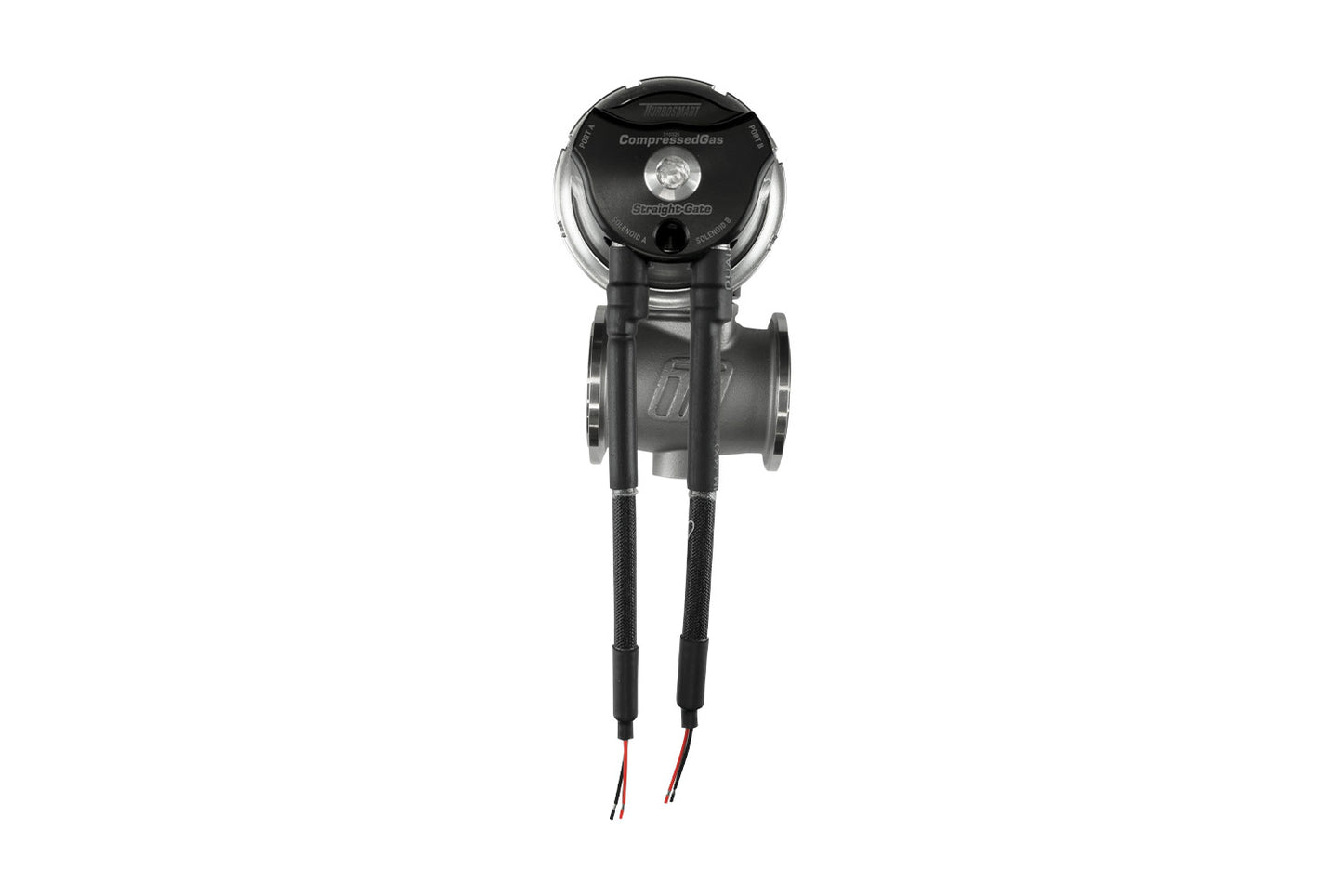 Turbosmart - Compressed Gas (CO2) StraightGate40 - Inbuilt Solenoids - 7PSI Black (Control In Cap CO2 Boost Control)