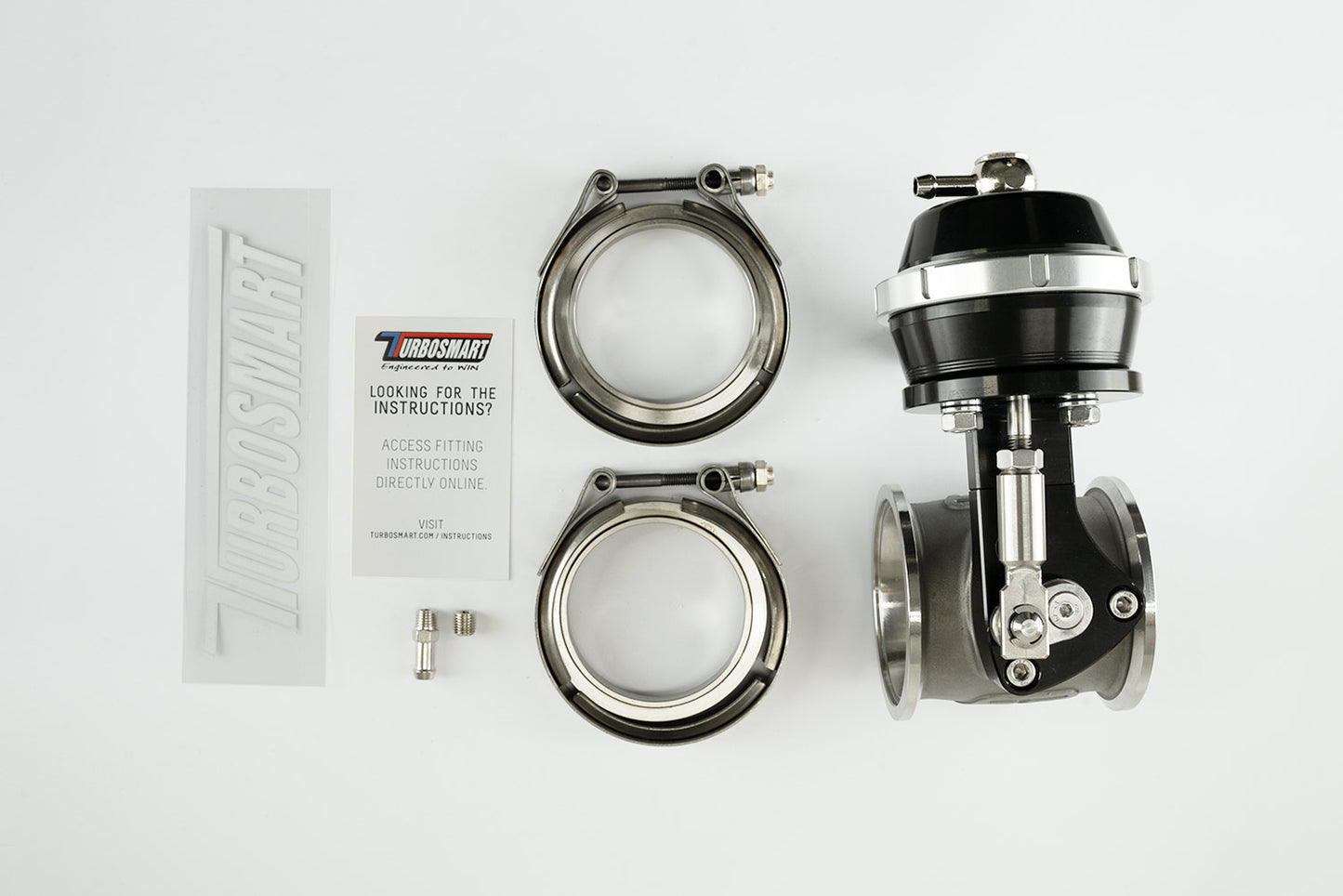 Turbosmart - Pneumatic StraightGate50 (Vacuum-Based) 6 InHg External Wastegate (Black)
