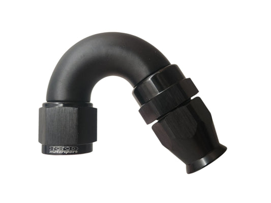 AN12 liitin 150° PTFE (teflon letkulle) Full Flow