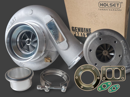 Holset HX40 Super - Pakopesä 14cm² + Letkulähtö Suora + Tiivistesarja