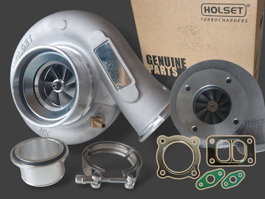 Holset HX40 Super - Pakopesä 18cm² + Letkulähtö Suora + Tiivistesarja