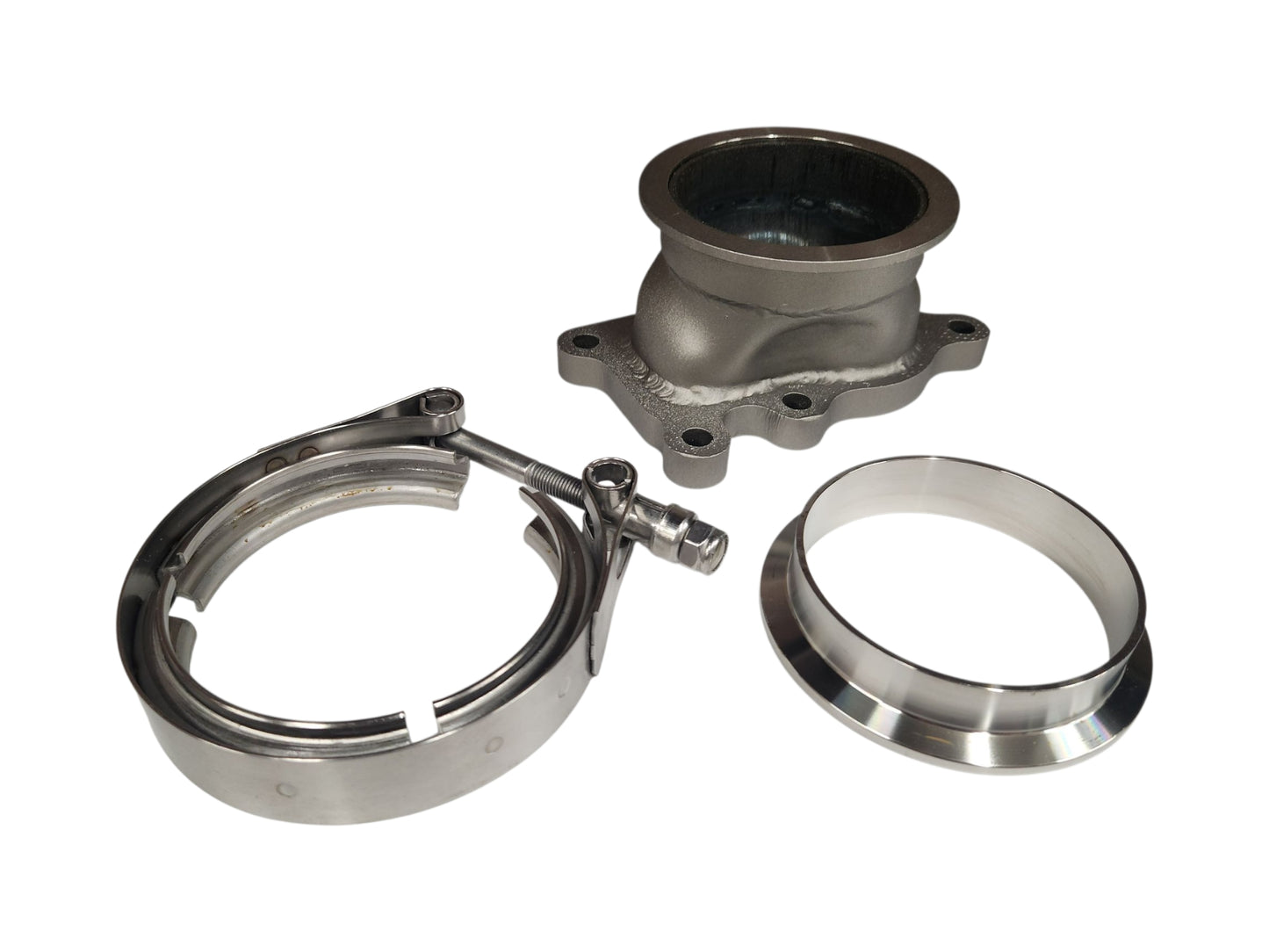 Downpipe lähtö 5-bolt - V-Band 3'' (Holset HE221W / HX27W)