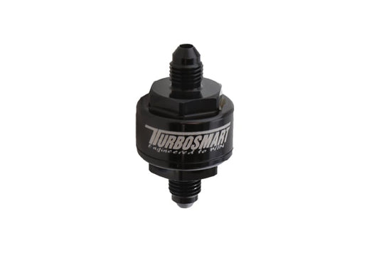 Turbosmart - Billet Turbo Oil Feed Filter 44um -3AN (Black)