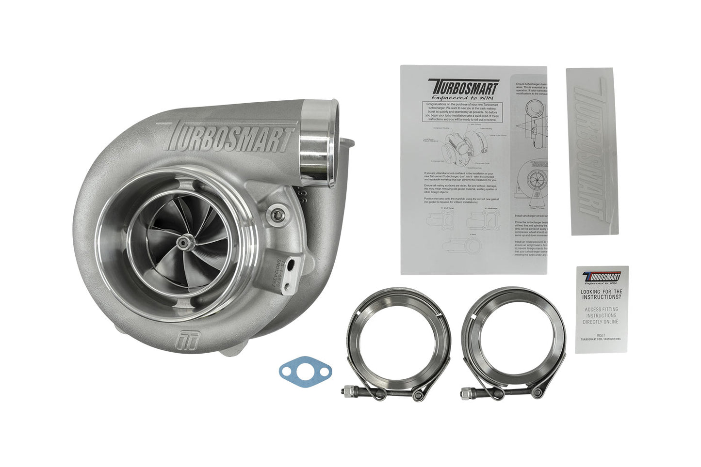 TS-1 Turboahdin 6870 (Kompact) V-Band 0.96 A/R Ulkoinen Hukkaportti