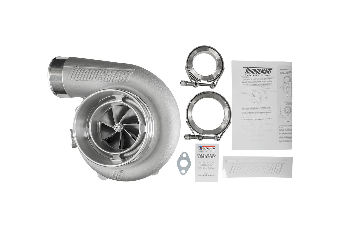 TS-1 Turboahdin 6870 (Kompact) V-Band 1.07 A/R Ulkoinen Hukkaportti (Reverse Rotation)