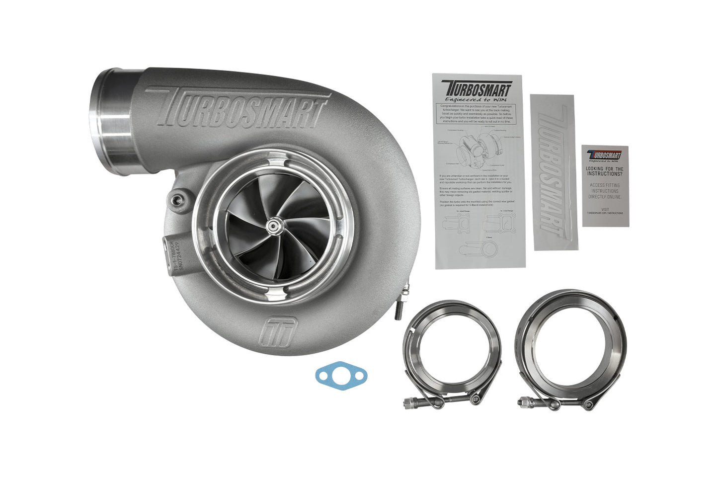 TS-1 Turboahdin 7880 V-Band 0.96 A/R Ulkoinen Hukkaportti (Reverse Rotation)